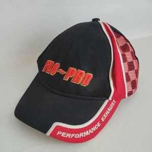 Flo Pro Performance Exhaust Hat Adjustable Baseball Cap Racing Black H008